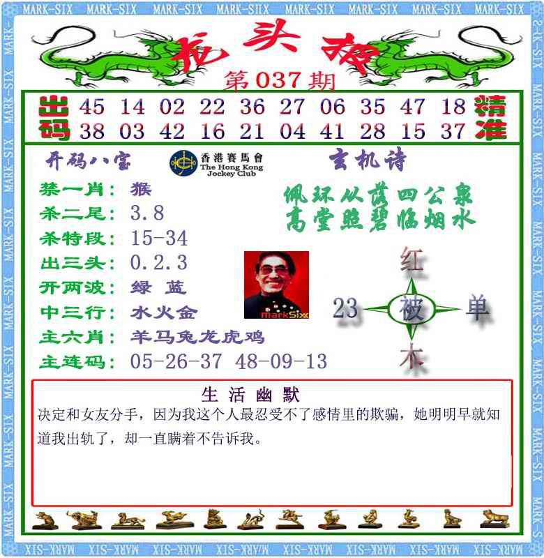 037期马经龙头报（荐）[图]